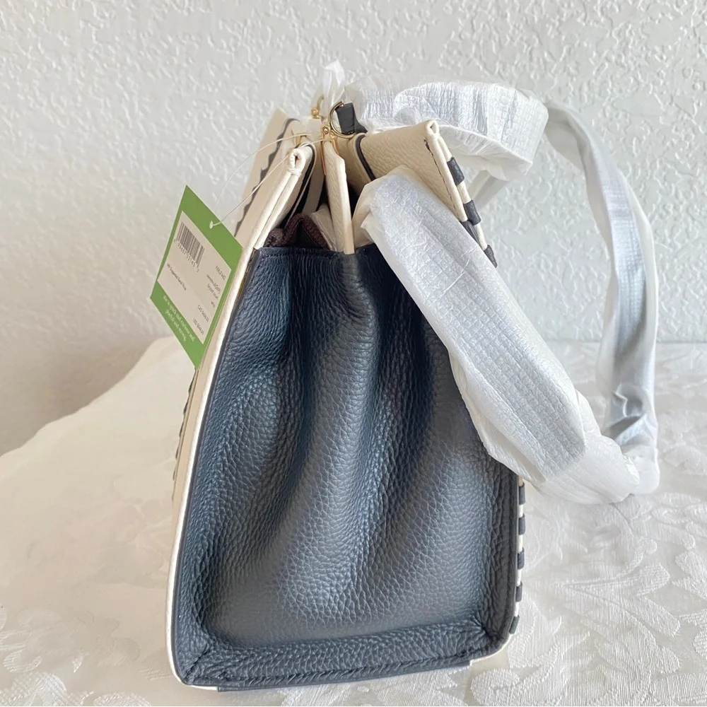 Kate spade black white leather bag - Picture 5 of 7
